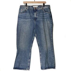NWOT Asos Denim Rebel SB Remo Crop Jeans US 14/32 High Rise Straight‎ Leg